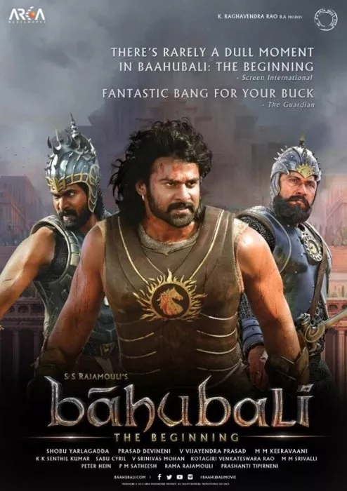 Sathyaraj (Kattappa), Prabhas (Shivudu), Rana Daggubati (Bhallaladeva) zdroj: imdb.com