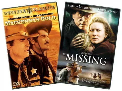 Gregory Peck (Sheriff Mackenna), Tommy Lee Jones, Cate Blanchett, Omar Sharif (John Colorado) zdroj: imdb.com