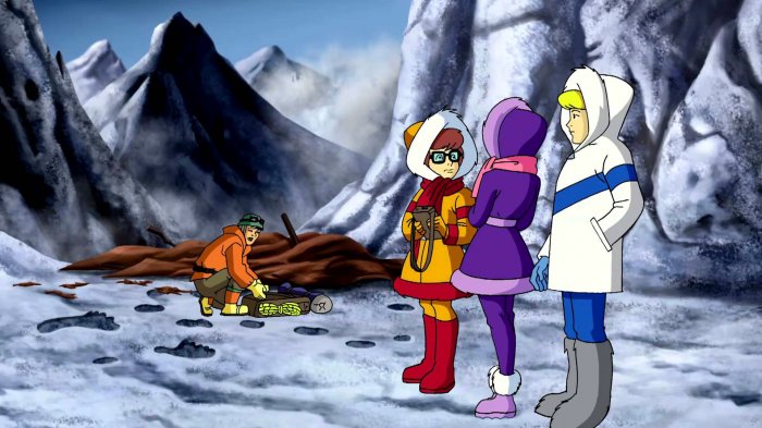Mindy Cohn (Velma Dinkley), James Sie (Pemba Sherpa), Grey Griffin (Daphne Blake), Frank Welker (Scooby-Doo) zdroj: imdb.com