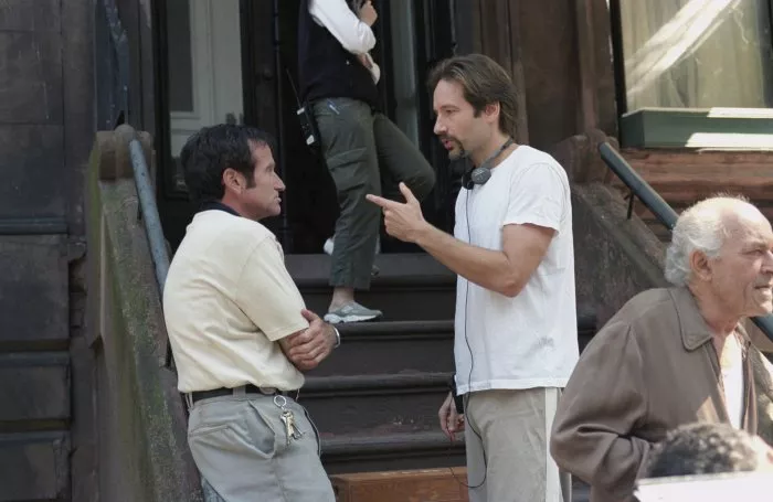 David Duchovny (Tom Warshaw), Robin Williams (Pappass) zdroj: imdb.com