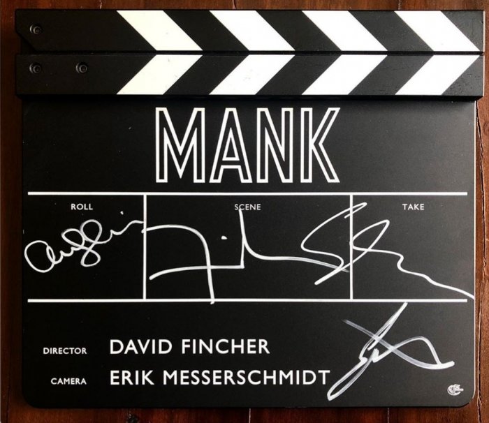 Gary Oldman (Herman Mankiewicz), David Fincher, Amanda Seyfried (Marion Davies) zdroj: imdb.com