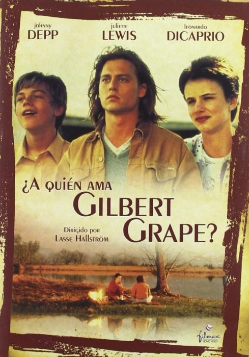 Johnny Depp (Gilbert Grape), Leonardo DiCaprio (Arnie Grape), Juliette Lewis (Becky) zdroj: imdb.com