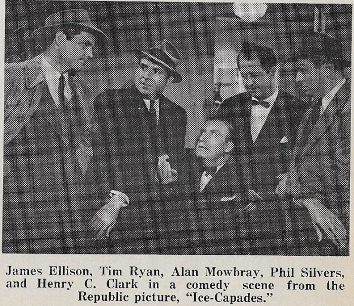 Harry Clark, Alan Mowbray, James Ellison, Tim Ryan, Phil Silvers zdroj: imdb.com