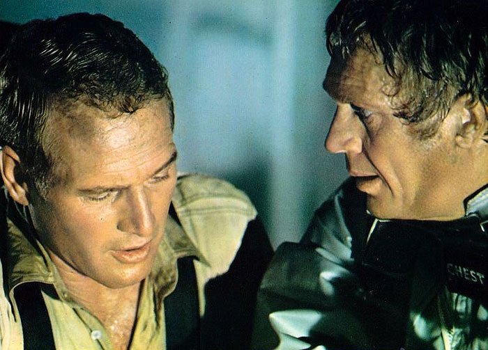 Paul Newman (Doug Roberts), Steve McQueen (Chief O’Halloran)