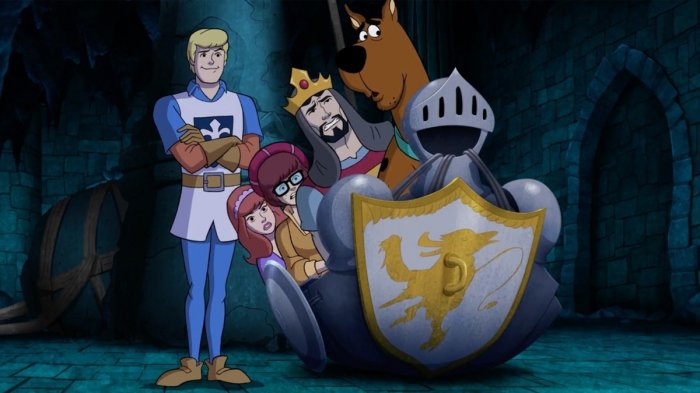 Jason Isaacs (King Arthur Pendragon), Frank Welker (Scooby-Doo), Grey Griffin (Daphne Blake), Kate Micucci (Velma Dinkley) zdroj: imdb.com