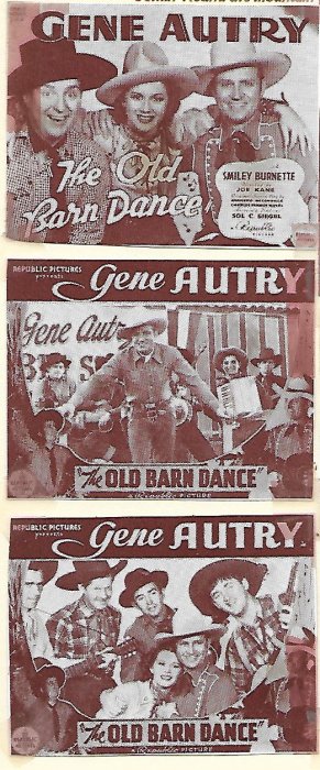 Gene Autry, Smiley Burnette, Joan Valerie zdroj: imdb.com