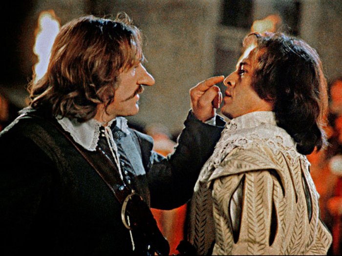 Gérard Depardieu (Cyrano De Bergerac), Philippe Volter (Vicomte de Valvert) zdroj: imdb.com