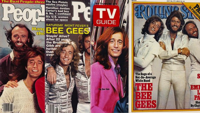Barry Gibb, Maurice Gibb, Robin Gibb, The Bee Gees zdroj: imdb.com