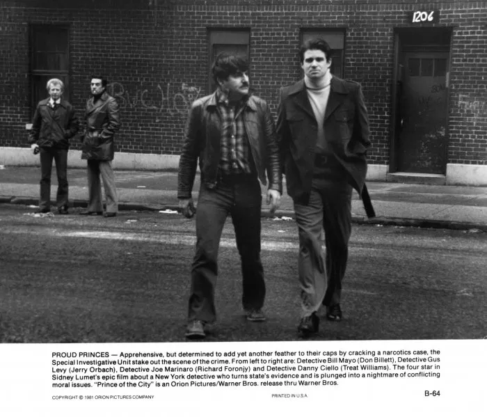 Jerry Orbach, Treat Williams (Detective Daniel Ciello), Don Billett, Richard Foronjy zdroj: imdb.com