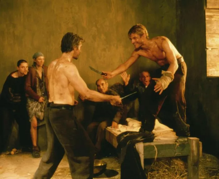 Sean Bean (Ranuccio), Nigel Terry (Caravaggio) zdroj: imdb.com