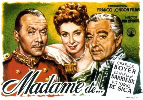 Charles Boyer (Général André de), Vittorio De Sica (Baron Fabrizio Donati), Danielle Darrieux (Comtesse Louise de) zdroj: imdb.com