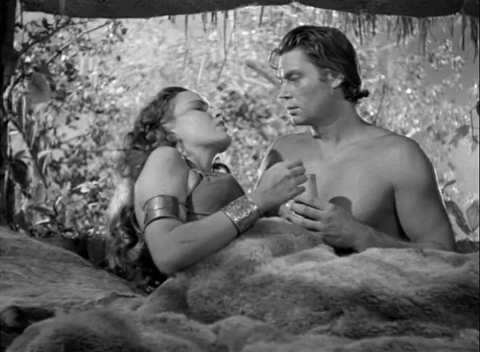 Frances Gifford (Zandra), Johnny Weissmuller (Tarzan) zdroj: imdb.com