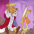 Peter Ustinov (Prince John - A Lion), Terry Thomas (Sir Hiss - A Snake)