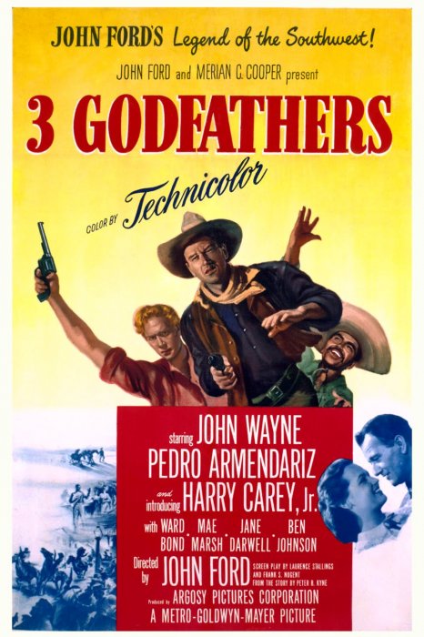 John Wayne (Robert Marmaduke Sangster Hightower), Pedro Armendáriz (Pedro Roca Fuerte), Harry Carey Jr. (William Kearney (’The Abilene Kid’)) zdroj: imdb.com