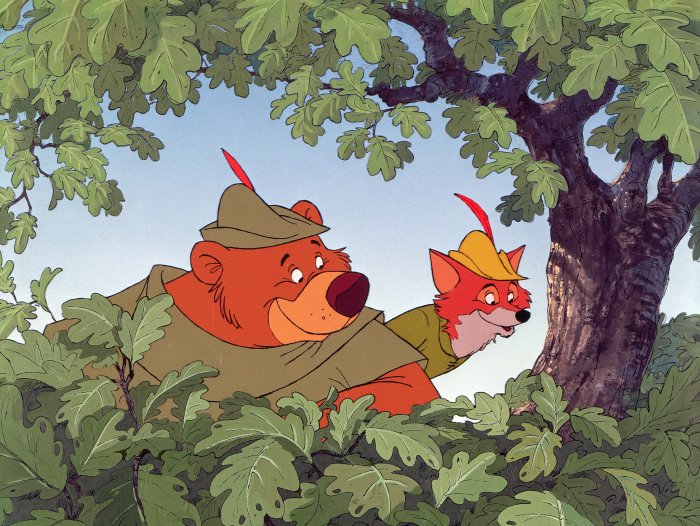 Brian Bedford (Robin Hood - A Fox), Phil Harris (Little John - A Bear) zdroj: imdb.com