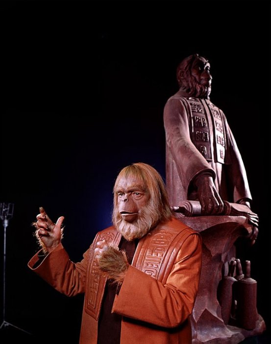 Maurice Evans (Dr. Zaius) Photo © 20th Century Fox