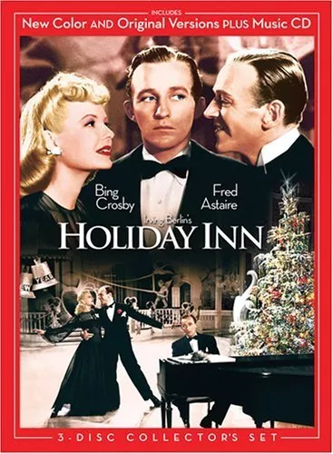 Fred Astaire (Ted Hanover), Bing Crosby (Jim Hardy), Marjorie Reynolds (Linda Mason) zdroj: imdb.com