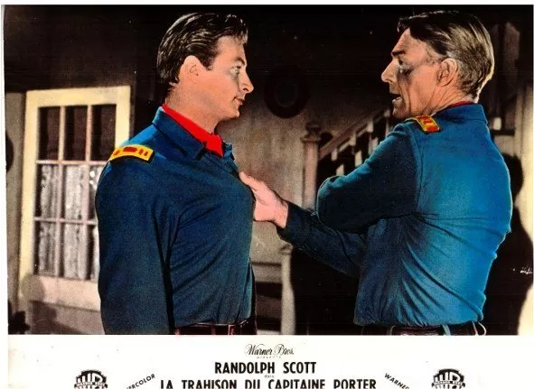 Randolph Scott (Capt. David Porter), Lex Barker (Capt. Bill Hodges) zdroj: imdb.com
