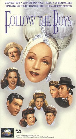 Marlene Dietrich, Laverne Andrews, W.C. Fields, Maxene Andrews, Patty Andrews, George Raft, Dinah Shore, Vera Zorina, The Andrews Sisters zdroj: imdb.com