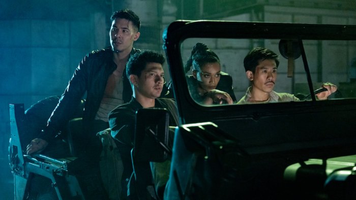 Lewis Tan, Lawrence Kao, Iko Uwais, Pearl Thusi zdroj: imdb.com