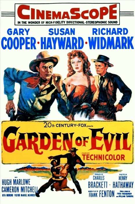 Gary Cooper, Susan Hayward, Richard Widmark zdroj: imdb.com