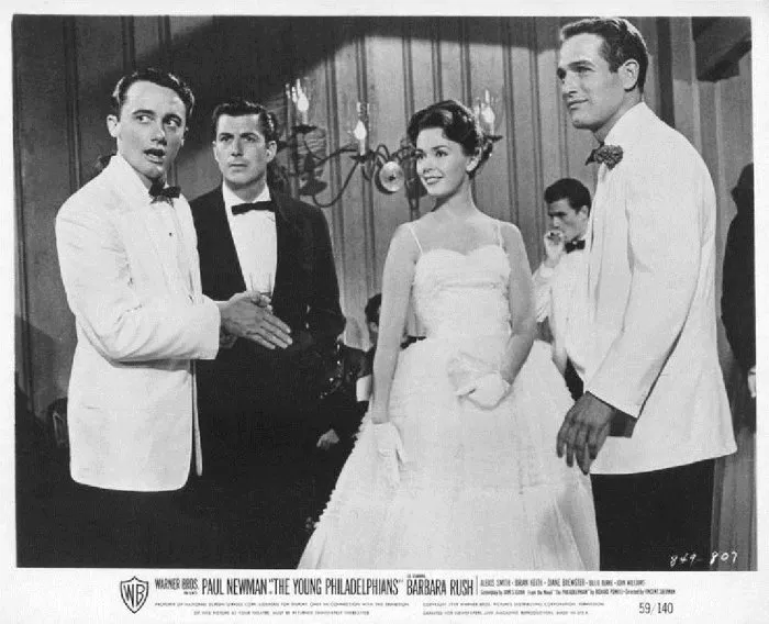 Paul Newman (Anthony Judson Lawrence), Robert Vaughn (Chester A. Gwynn), Barbara Rush (Joan Dickinson) zdroj: imdb.com