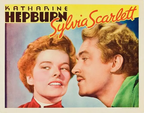 Katharine Hepburn (Sylvia Scarlett a.k.a. Sylvester), Brian Aherne (Michael Fane) zdroj: imdb.com