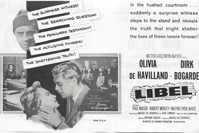 Olivia de Havilland (Lady Margaret Loddon), Dirk Bogarde (Sir Mark Loddon /  
            Frank Welney /  
            Number Fifteen), Millicent Martin (Maisie), Richard Wattis (The Judge) zdroj: imdb.com