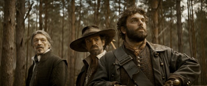 Vincent Cassel (Athos), Romain Duris (Aramis), Pio Marmaï (Porthos) zdroj: imdb.com
