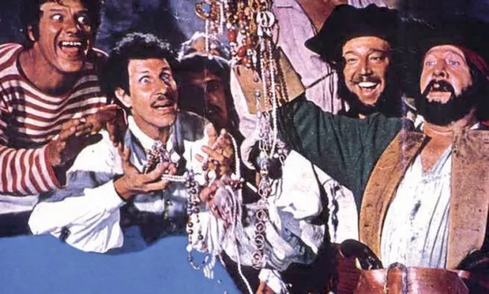 Franco Franchi (Franco), Ciccio Ingrassia (Ciccio), Fernando Sancho (Il Pirata Barbanera) zdroj: imdb.com