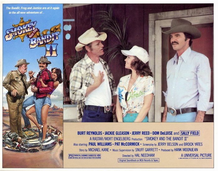 Sally Field (Carrie), Burt Reynolds (Bandit), Jerry Reed (Cledus) zdroj: imdb.com