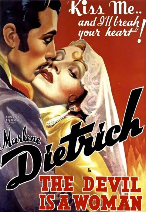 Marlene Dietrich (Concha Perez), Cesar Romero (Antonio Galvan) zdroj: imdb.com