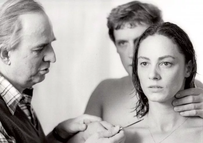 Ingmar Bergman, Robert Atzorn (Peter Egermann), Christine Buchegger (Katarina Egermann) zdroj: imdb.com