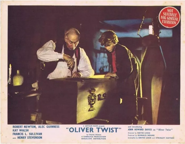 John Howard Davies (Oliver Twist), Gibb McLaughlin (Mr. Sowerberry) zdroj: imdb.com