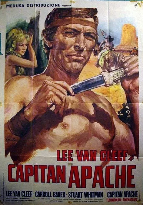 Lee Van Cleef (Capt. Apache), Carroll Baker (Maude) zdroj: imdb.com