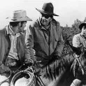 John Wayne (Rooster Cogburn), Glen Campbell (La Boeuf), Kim Darby (Mattie Ross)