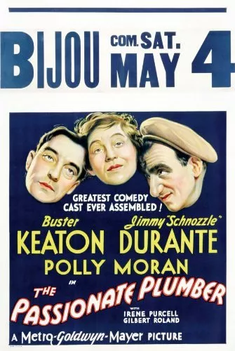 Buster Keaton (Elmer E. Tuttle), Jimmy Durante (Julius J. McCracken), Polly Moran (Albine) zdroj: imdb.com