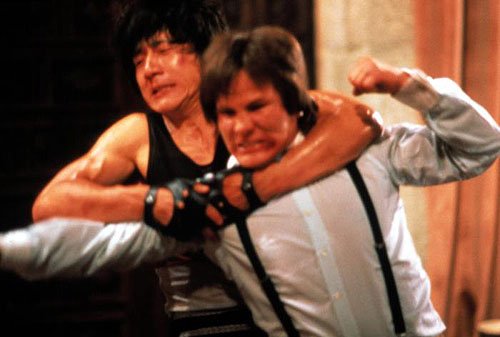 Jackie Chan (Thomas), Benny Urquidez (Mondale’s Henchman)