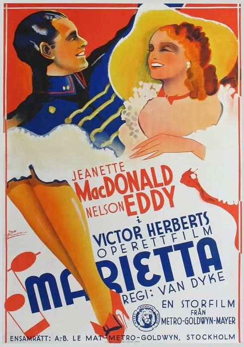 Nelson Eddy (Warrington), Jeanette MacDonald (Marietta) zdroj: imdb.com