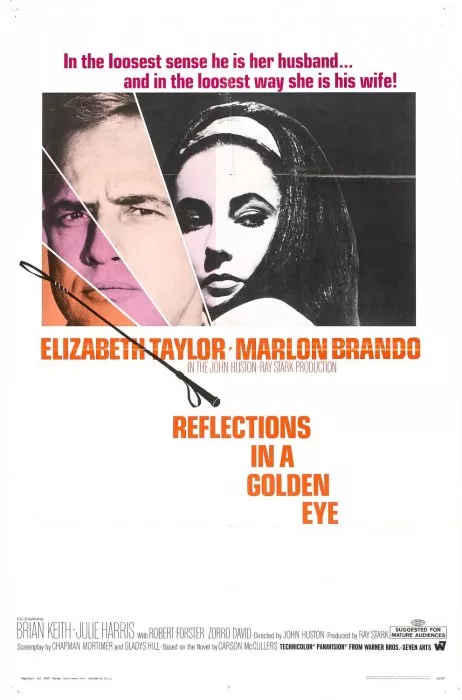 Marlon Brando (Maj. Weldon Penderton), Elizabeth Taylor (Leonora Penderton) zdroj: imdb.com