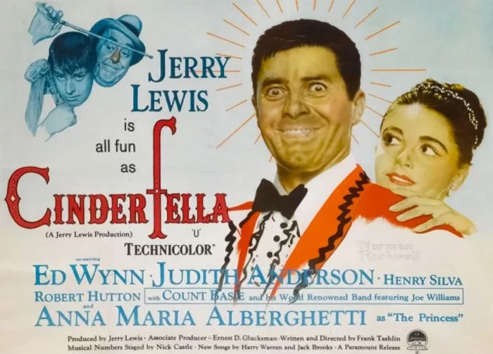 Jerry Lewis (Cinderfella), Anna Maria Alberghetti (Princess Charming), Norman Rockwell, Ed Wynn (Fairy Godfather) zdroj: imdb.com