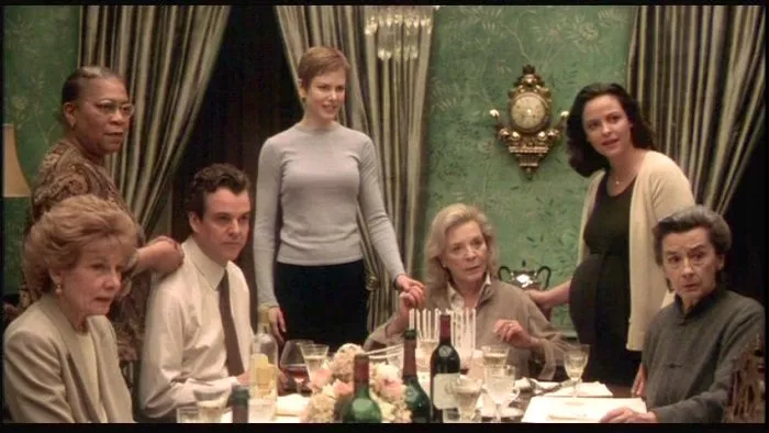 Lauren Bacall (Eleanor), Nicole Kidman (Anna), Zoe Caldwell (Mrs. Hill), Alison Elliott (Laura), Danny Huston (Joseph), Novella Nelson (Lee) zdroj: imdb.com