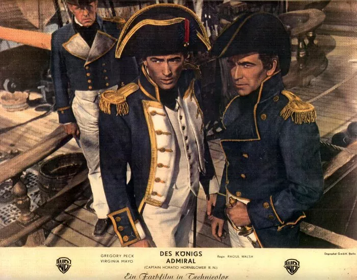 Gregory Peck (Capt. Horatio Hornblower R.N), Robert Beatty (Lt. William Bush) zdroj: imdb.com