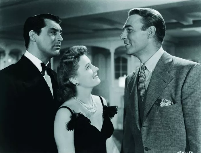 Cary Grant (Nick Arden), Randolph Scott (Stephen Burkett), Irene Dunne (Ellen Wagstaff Arden) zdroj: imdb.com