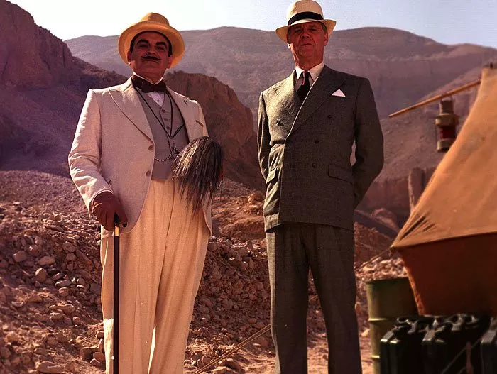David Suchet (Hercule Poirot), James Fox (Colonel Race)