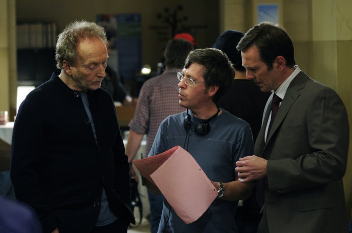 Tobin Bell (Jigsaw), Kevin Greutert, Peter Outerbridge (William) zdroj: imdb.com
