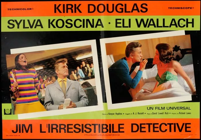 Kirk Douglas (Jim Schuyler), Sylva Koscina (Rena Westabrook), Ali MacGraw (Melody) zdroj: imdb.com