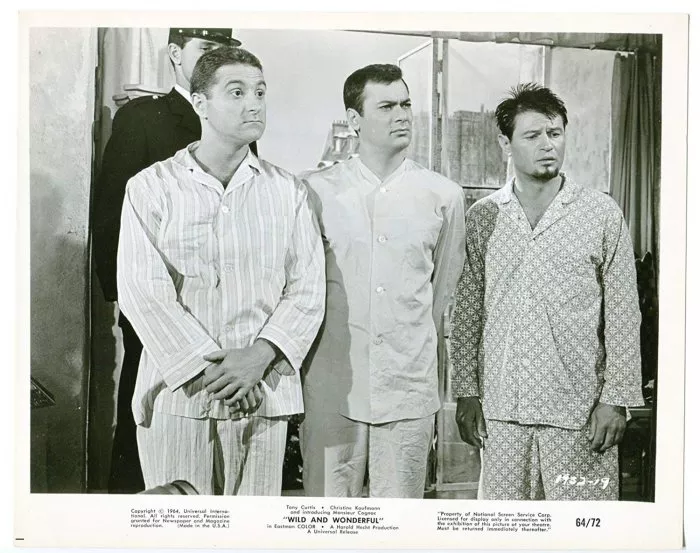 Tony Curtis (Terry Williams), Marty Ingels (Doc Bailey), Larry Storch (Rufus Gibbs) zdroj: imdb.com