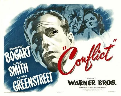 Humphrey Bogart (Richard Mason), Sydney Greenstreet (Dr. Mark Hamilton), Alexis Smith (Evelyn Turner) zdroj: imdb.com
