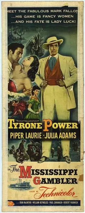 Tyrone Power (Mark Fallon), Piper Laurie (Angelique ’Leia’ Dureau), Julie Adams (Ann Conant) zdroj: imdb.com